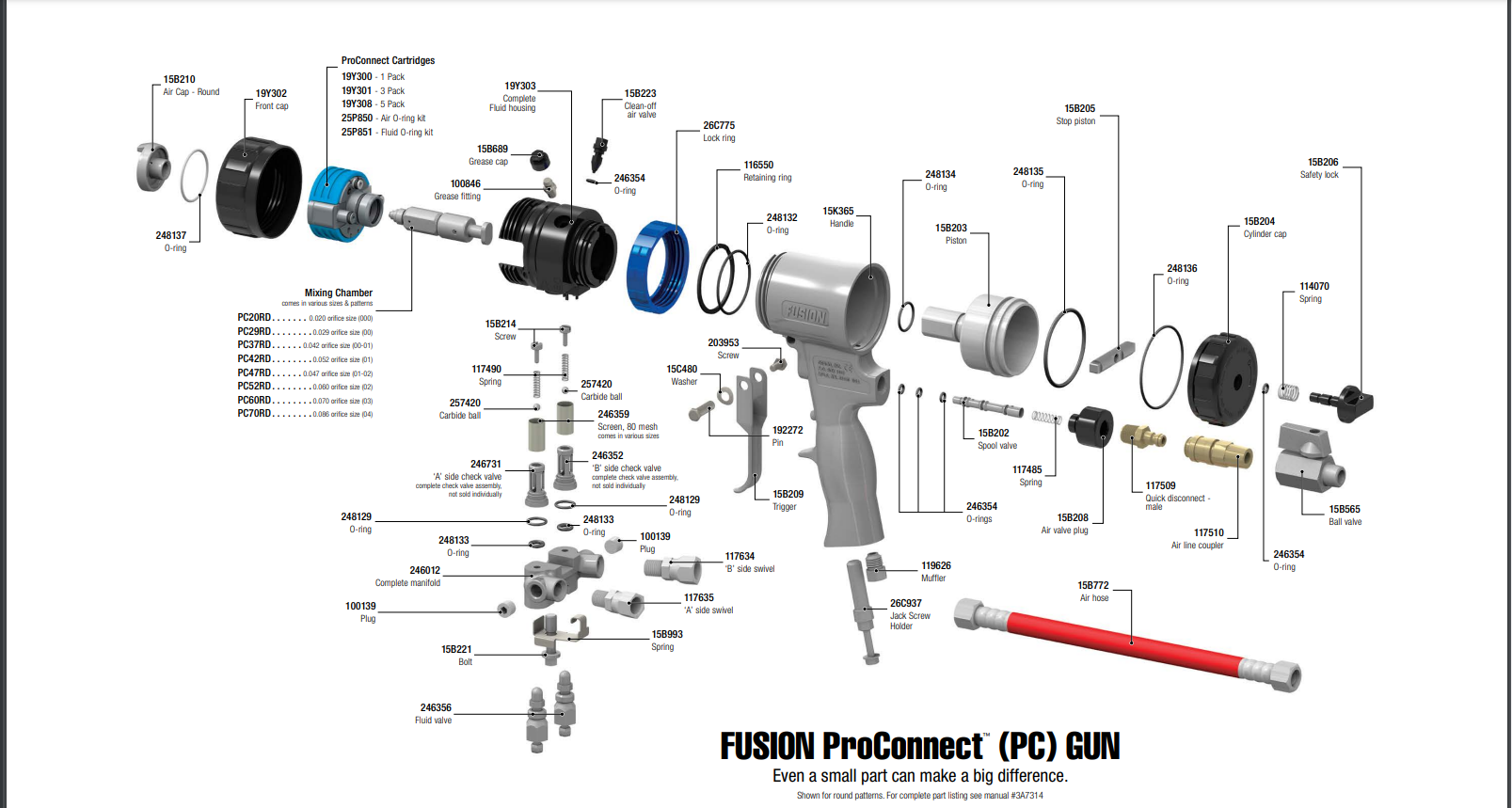 Graco Fusion ProConnect Spray Gun Diagram