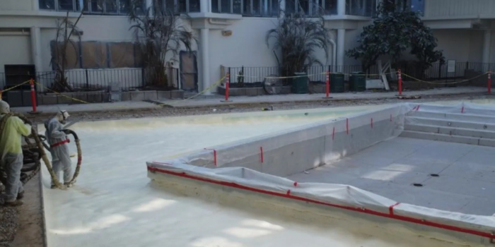 NCFI Case Study: Crowne Plaza Pool Installation