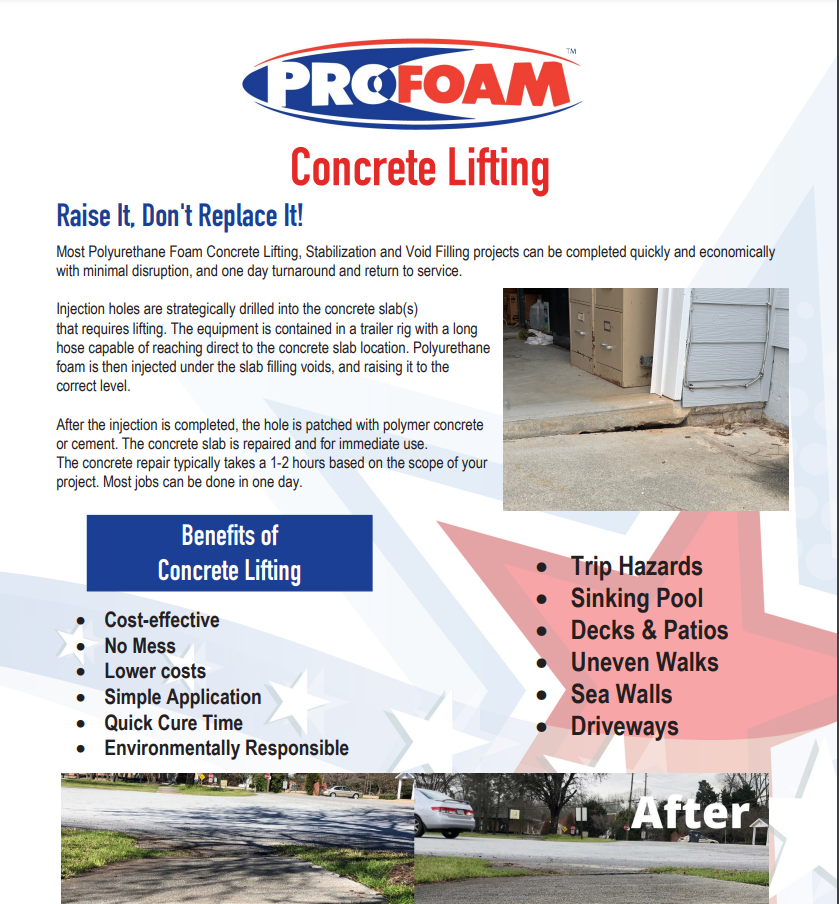 Profoam Concrete Lifting Flyer