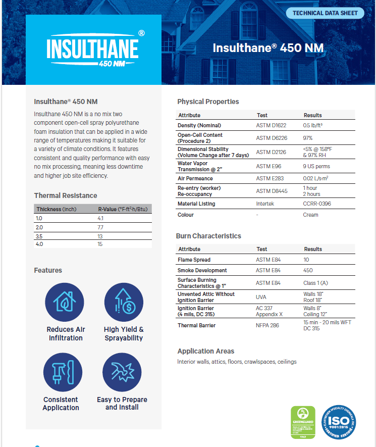 Elastochem Open Cell Technical Data Sheet (TDS)