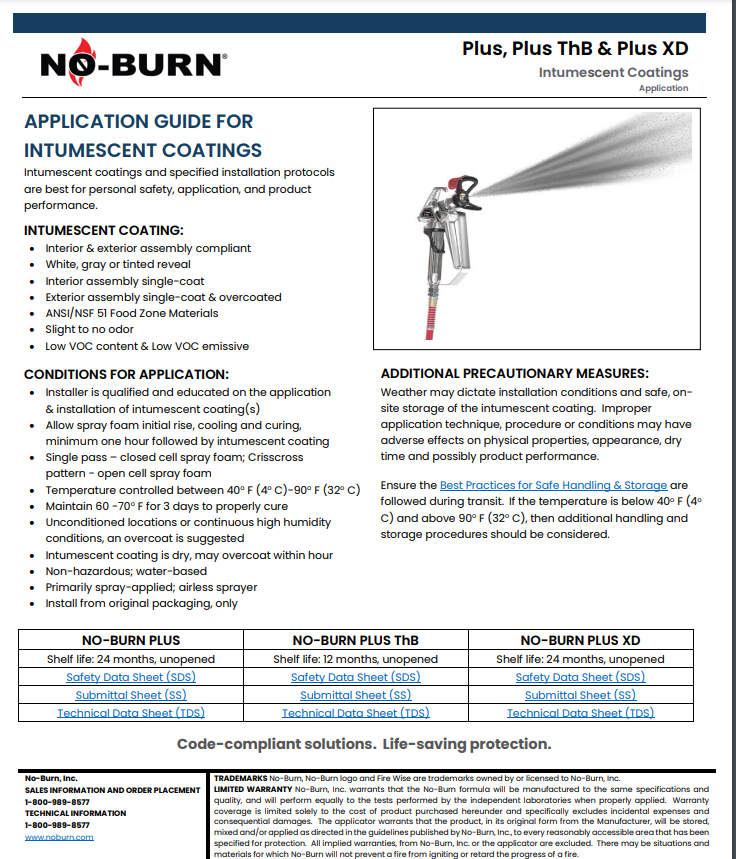 No-Burn Application Guide