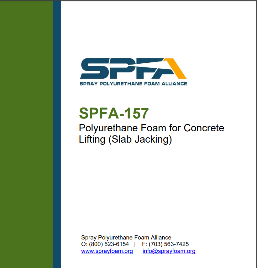 SPFA-157 Polyurethane Foam For Concrete Lifting (Slab Jacking)