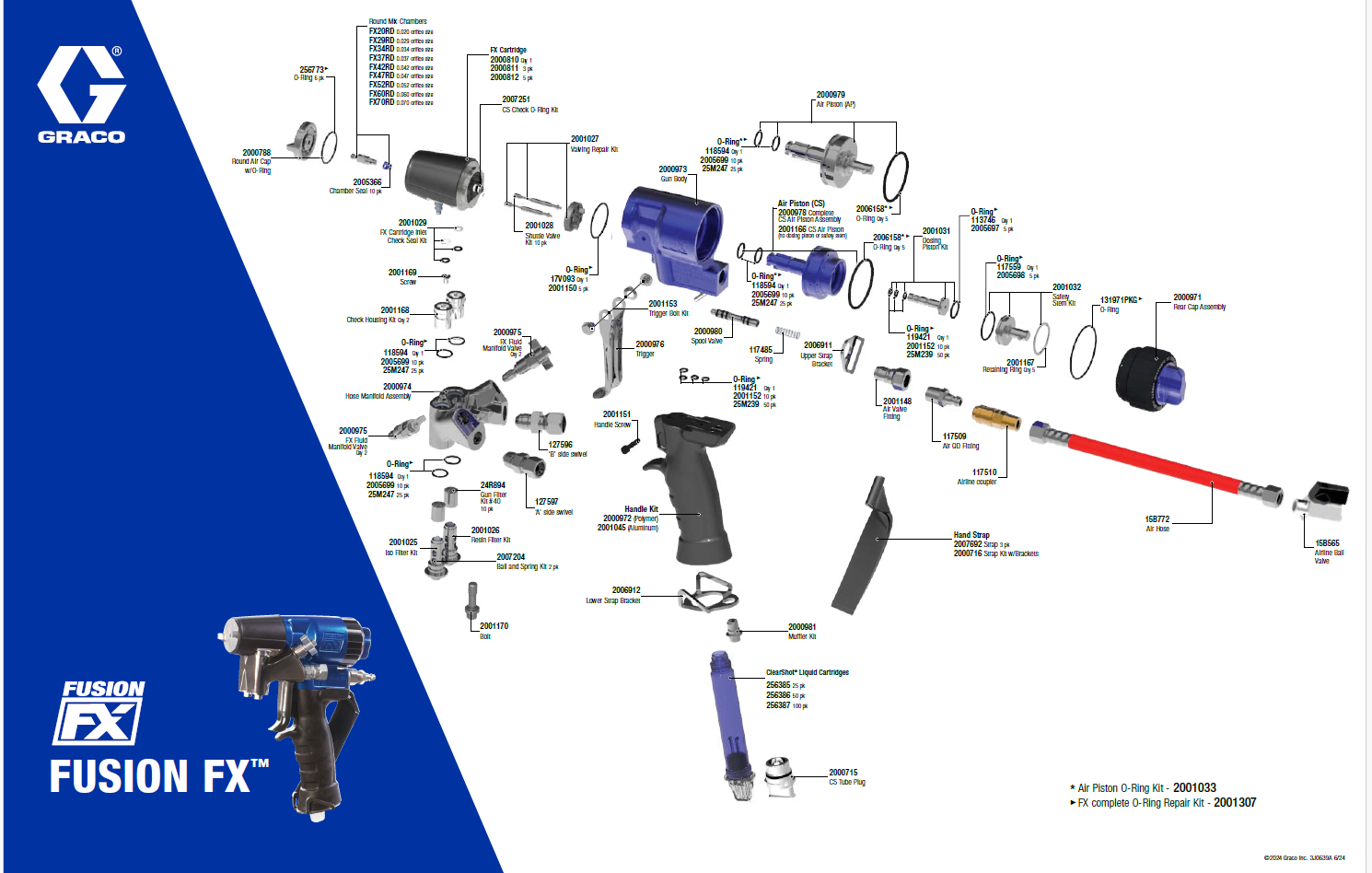 Graco Fusion FX Gun Parts Diagram