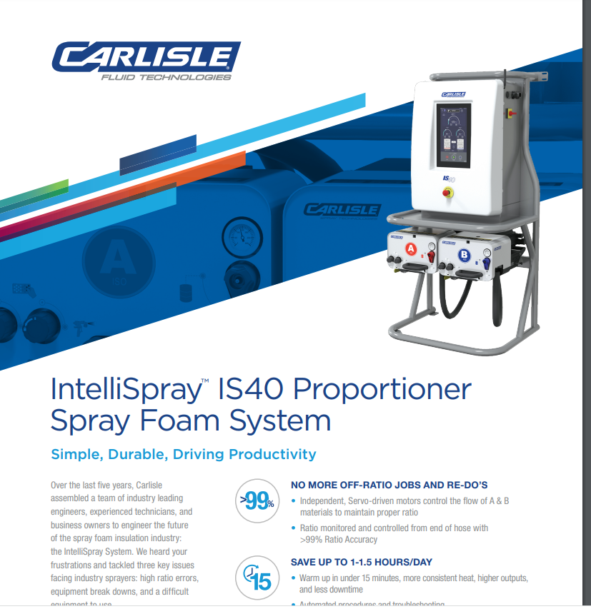 Carlisle IS40 Proportioner Brochure