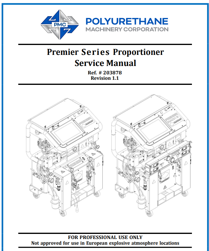 PMC Premier Proportioner Service Manual