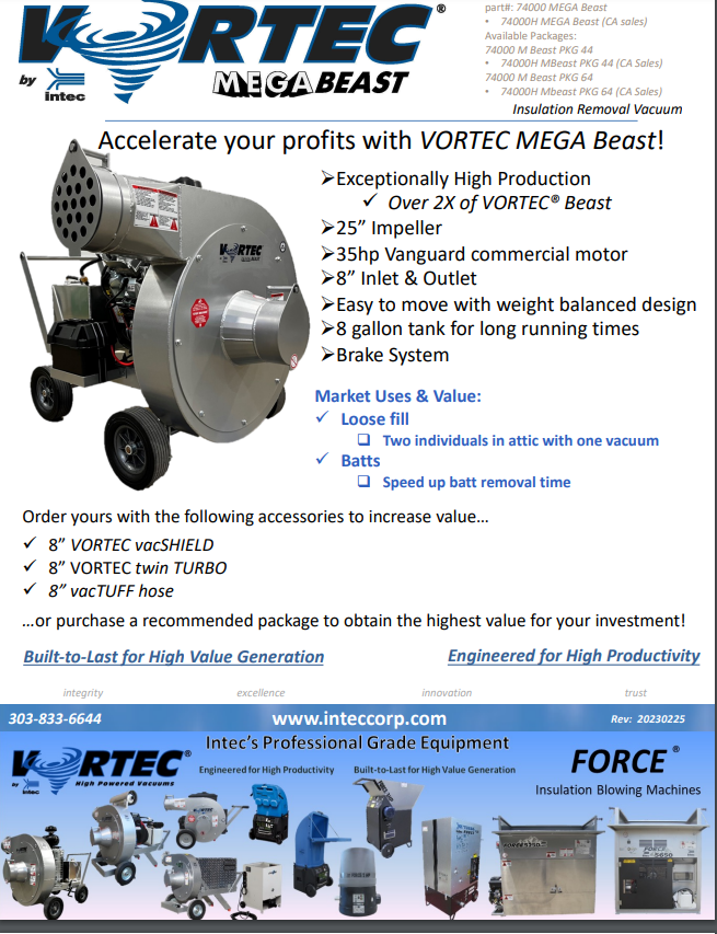 Vortec "Mega Beast" Brochure