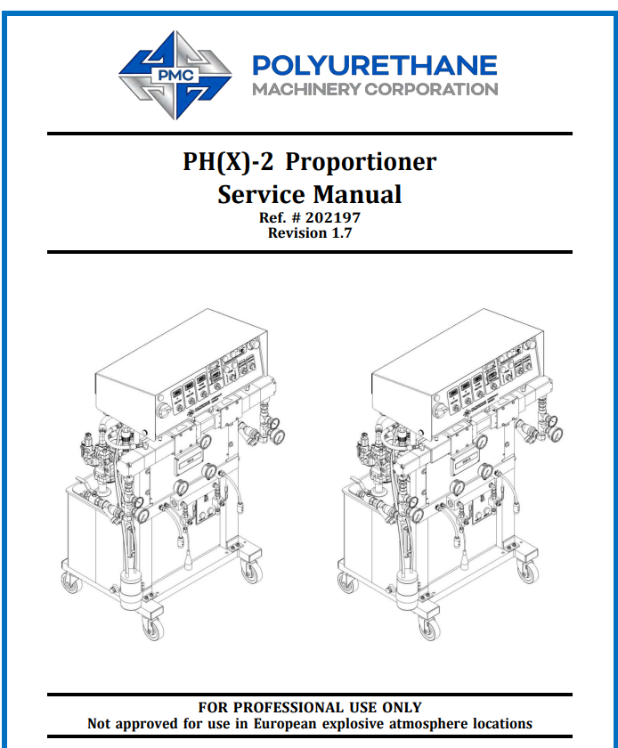 PMC PH-2 Proportioner Service Manual