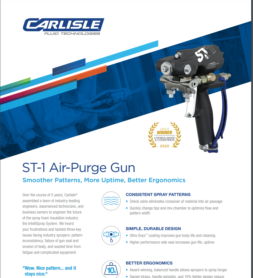 Carlisle ST1 Spray Gun Brochure