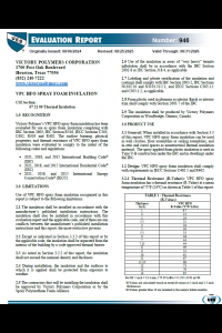 VPC HFO Spray Foam Insulation Evaluation Report-0946