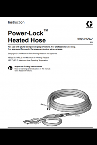 Graco Power Lock Heated Hose Manual