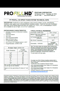 Profill HD .75/LB Technical Data Sheet (TDS)