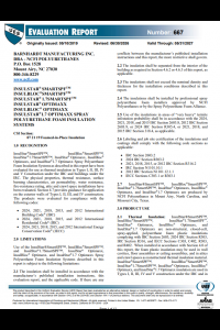 NCFI Insulstar and Insulbloc Evaluation Report 0667