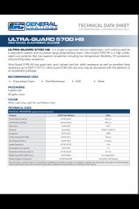 General Coatings Ultra Guard 5700 HS Technical Data Sheet (TDS)