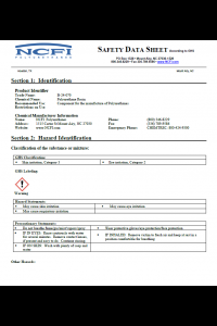 NCFI B-24-070 Safety Data Sheet (SDS)