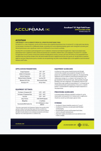 Accufoam Open Cell Application Guide