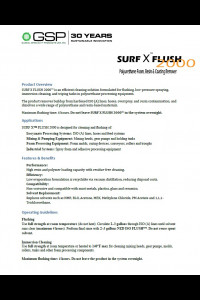 GSP Surf X Flush 2000-Technical Data Sheet (TDS)