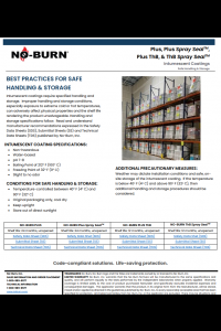 No-Burn Safe Handling & Storage Practices