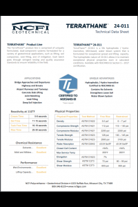NCFI 24-011 Technical Data Sheet (TDS)
