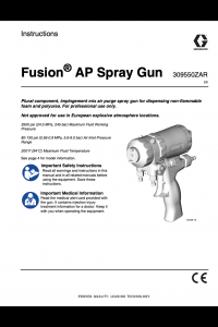 Graco Fusion Air Purge Spray Gun Operations Manual
