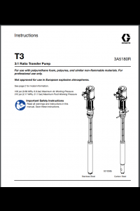 Graco T3 Transfer Pump Manual