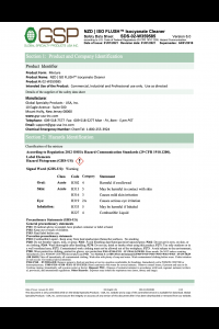 GSP, ISO FLUSH Isocyanate Cleaner, MSDS / SDS
