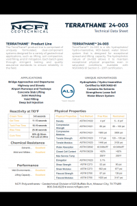 NCFI Terrathane 24-003 Technical Data Sheet (TDS)