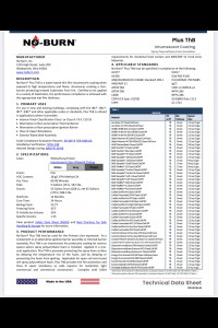 No-Burn Plus ThB Technical Data Sheet ( TDS)