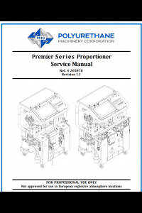 PMC Premier Proportioner Service Manual
