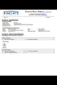 NCFI B-24-011 Safety Data Sheet (SDS)