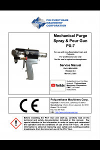 PMC Mechanical Purge Spray and Pour Gun PX-7 Service-Manual-2.3, MN-04028