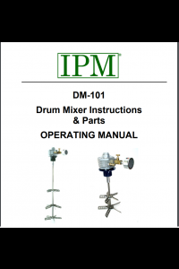 IPM Drum Mixer Operating Manual