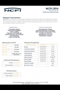 NCFI Terrathane 24-3F Technical Data Sheet (TDS)