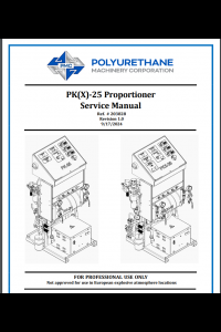 PMC PK-25 Proportioner Service Manual