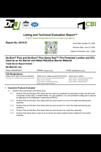 No-Burn Plus and No-Burn Plus Spray Seal Evaluation Report (TER 2010-01)
