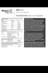 VPC HFO Spray Foam Technical Data Sheet (TDS)