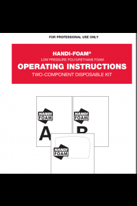 Handi-Foam Low Pressure Operating Instructions