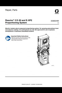 Graco Reactor 2 E-30 and E-XP2 Repair and Parts Manual