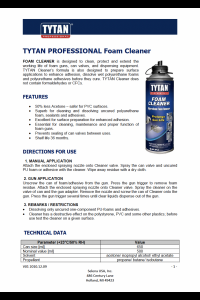 Tytan Professional Can Foam Cleaner 00799
