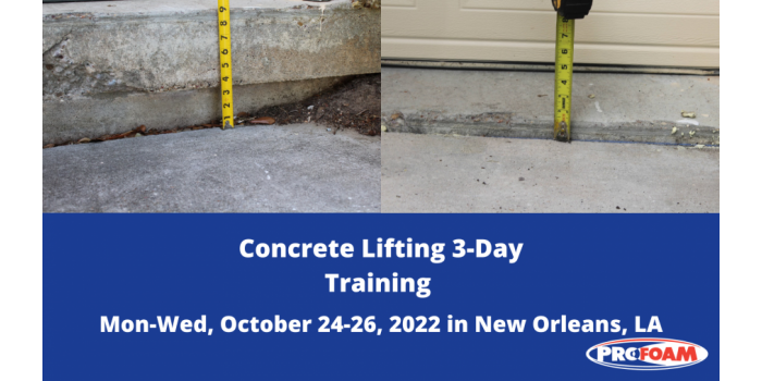 Profoam 3 Day Concrete Lifting Training Class - New Orleans, LA