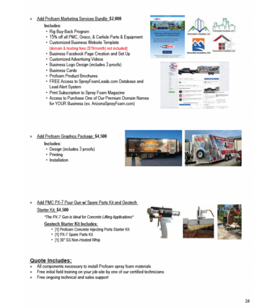 Used 18' Elite Series PMC PH-2, 18kw Gas Generator Powered Spray Rig