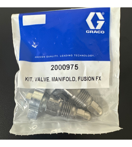 Graco Fusion FX Manifold Fluid Valve Kit, Qty: 2