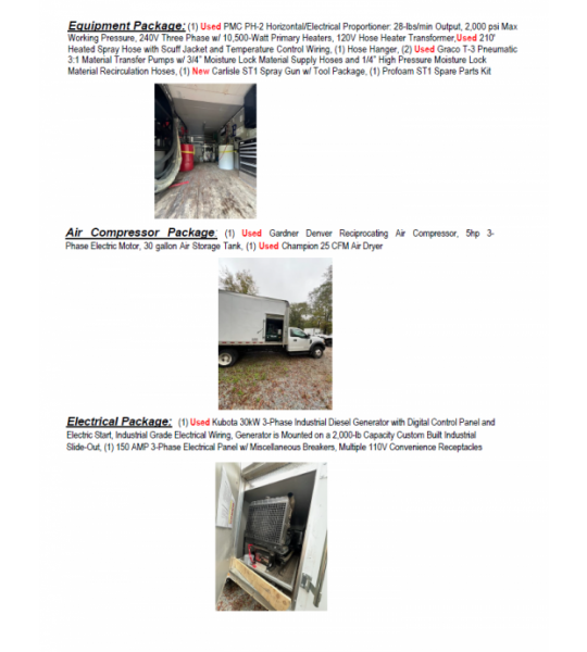 Used PMC PH-2 Diesel Powered Box Truck Spray Rig