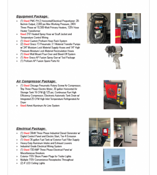 Used 18' Elite Series PMC PH-2, 30kw Diesel Powered Spray Rig