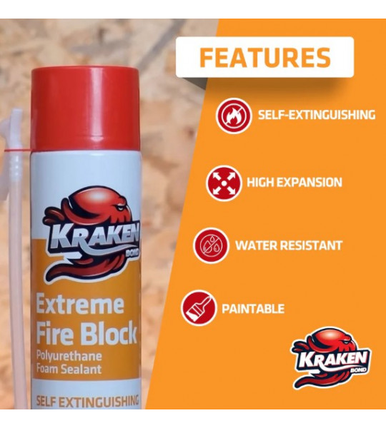 Kraken Bond Extreme Fire Block-12 per Case