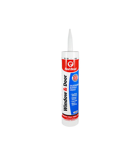 Window & Door Siliconized Acrylic Caulk, Qty: 1