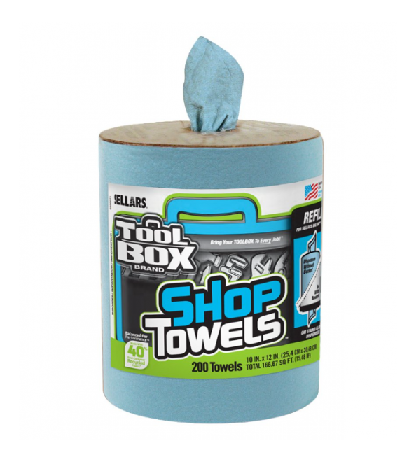 Sellars Toolbox Big Grip Blue Shop Towels-Refill