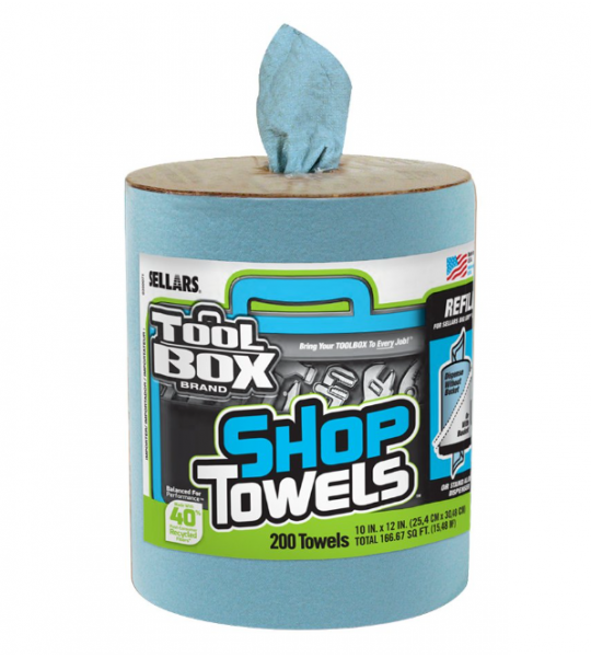 Sellars Toolbox Big Grip Blue Shop Towels-Refill