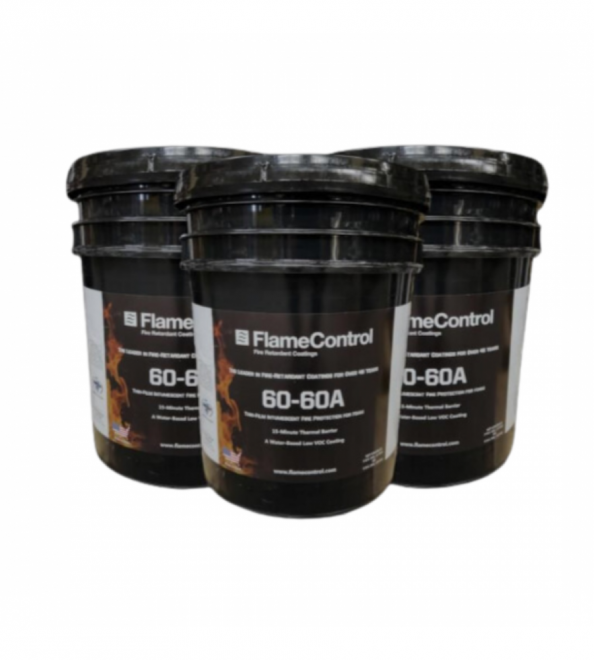 Flame Control 60-60A Intumescent Coating , 5 gallons, Black