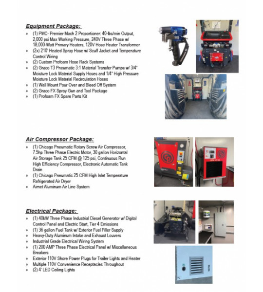 22' Elite Series PMC Premier Mach 2 40kw Diesel Powered Spray Rig