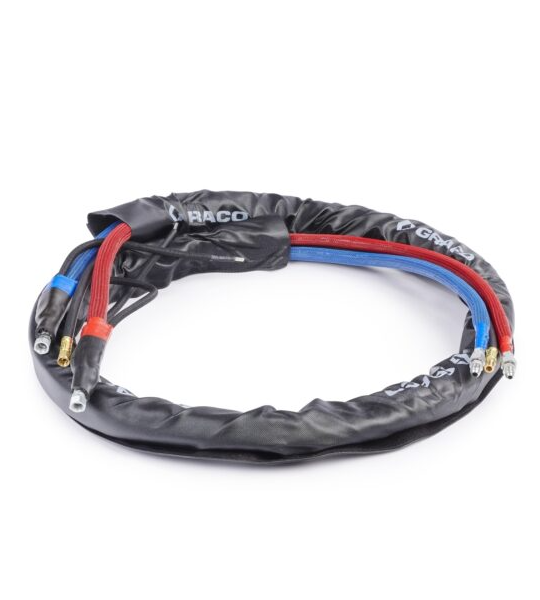 Graco 1/4" x 10', Heated HP Whip Hose with Xtreme Wrap-2000 psi